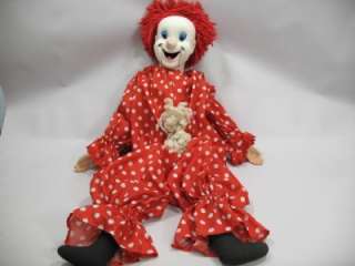 Original Larry Harmon Picture BOZO the Clown Eegee Doll  