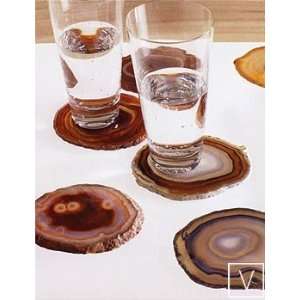  Roost Striped Agate Coaster