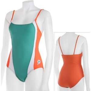  Miami Dolphins Womens One Piece Swimsuit: Sports 