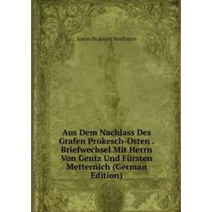   Metternich (German Edition) Anton Prokesch Von Osten 