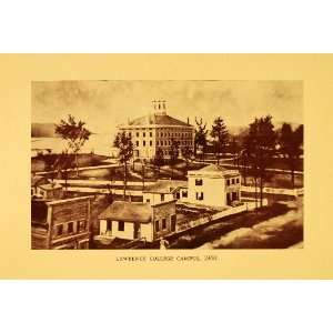  1947 Print Lawrence College Campus 1860 Campus Green 