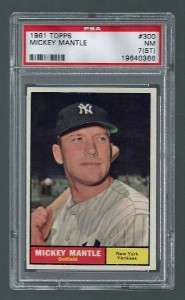   Mantle (HOF) #300 SET BREAK PSA NM 7 (ST) New York Yankees  