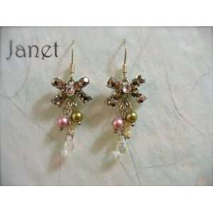  Swarovski Crystal & Pearl Earrings   Janet: Arts, Crafts 