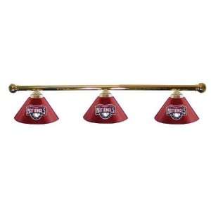   Nationals Billiard Lamp   Three Shade Metal Swags