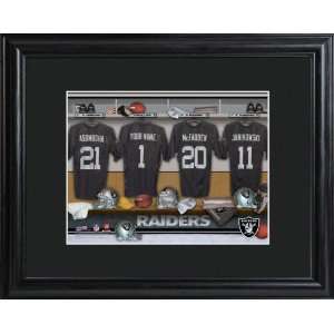  Baby Keepsake: Oakland Raiders Personalized NFL Locker Room Print 