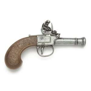  18th Century Gentlemans Flintlock Pocket Pistol: Sports 