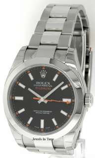 Rolex Milgauss 116400 M Black Dial Steel B&P BRAND NEW  