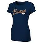 NEW DENVER BRONCOS WOMENS 2XL XXL FITTED T SHIRT NFL XX