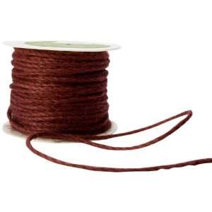   Arts 1/8 Inch Wide Ribbon, Burgundy Burlap Cord Arts, Crafts & Sewing