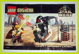 1999 LEGO Star Wars LIGHTSABER DUEL Guide INSTRUCTION Book MANUAL ONLY 
