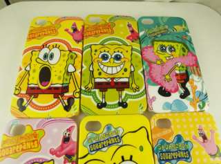 PCS cute SpongeBob Hard cover Case for iPhone 4 4G 4S Yellow  