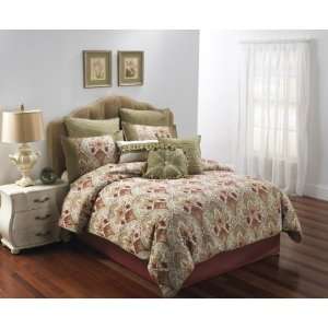  Hallmart Monica 10 Pc King Comforter Set: Home & Kitchen