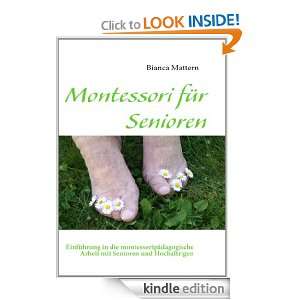 Montessori für Senioren Einführung in die montessoripädagogische 