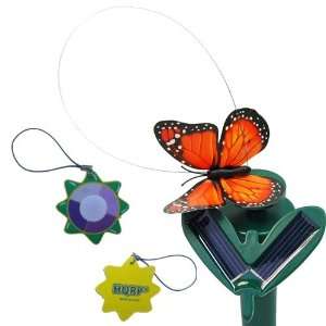  Solar Powered Flying Fluttering Monarch Butterfly for Garden Plants 