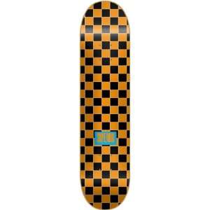  Superior Checker Mini Logo Skateboard Deck   7.9 Org/Black 