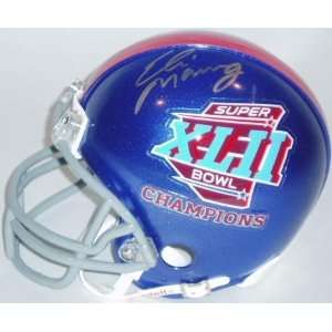   Mini Helmet   Giants Super Bowl XLII Decal Riddell