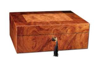 New Bubinga Burl Wooden Cuff Link Watch Jewelry Box  