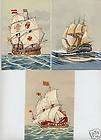 POSTCARDS FEATURING SAILING SHIPS PRE 07 # 8 11 12 3  