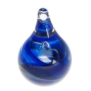  Caithness Silk Cobalt Glass Paperweight Gift: Home 