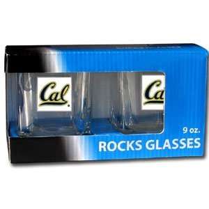  Cal Golden Bears 9 oz Rocks Glass: Sports & Outdoors