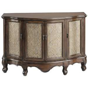Rich Wood Finish Bowfront Credenza 