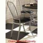 Soda Shoppe Dinette Chair Set of 2  Black   by Home Sty