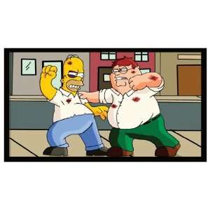  Magnet SIMPSONS vs. FAMILY GUY (Homer vs. Peter 