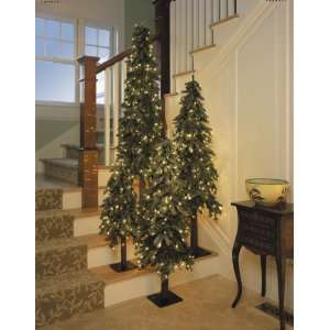   Frost Christmas Tree With Red and Clear Lights #173798: Home & Kitchen