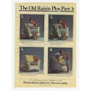  1978 California Raisins Old Raisin Ploy Grandmother Print 