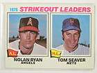 1977 TOPPS 6 NOLAN RYAN TOM SEAVER NM MINT HOFers  
