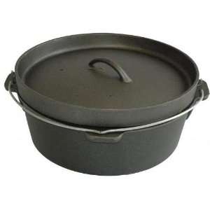   Pots Without Legs 4.5 Quart Cast Iron Camp Pot: Kitchen & Dining