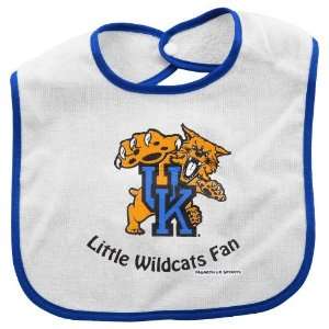 Kentucky Wildcats Infant White Little Fan Bib  Sports 