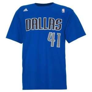   adidas Mens Mavericks Dirk Nowitzki Number T shirt: Sports & Outdoors