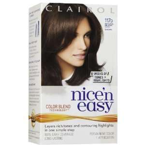   Clairol Nice N Easy Hair Color, Medium Cool Brown #117D   Kit: Beauty