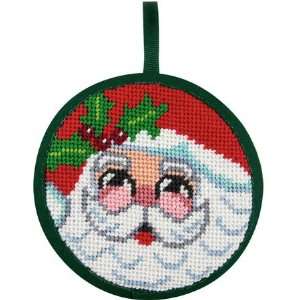  Santa Face Christmas Ornament   Needlepoint Kit: Arts 