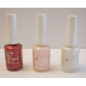  My Nails Nail Polish Trio Set in Raspberry, Platinum, and Candy Kisses