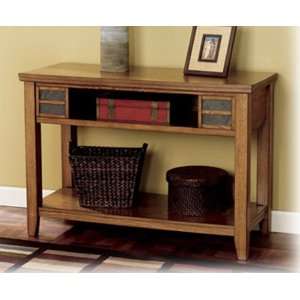  Sofa Table / TV Console in Light Brown Finish: Home 