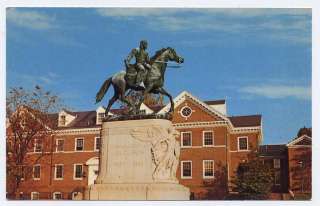 CHARLOTTESVILLE VA Stonewall Jackson Equestrian Statue  