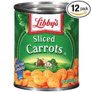 Libbys Sliced Carrots, 8.25 Ounces Cans (Pack of 12):  