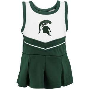   State Spartans Toddler Green Cheer Dress & Bloomers