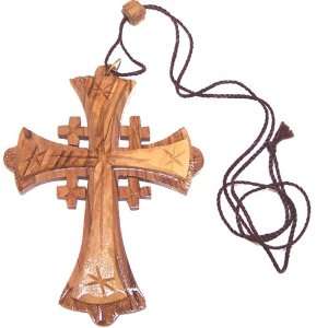   Cross necklace ( 3 inches   Cord can be adjusted ): Home & Kitchen