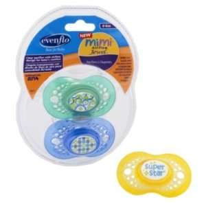   Evenflo Mimi Airflow Jewel Pacifiers ~ Boy Colors 6+ Months: Baby