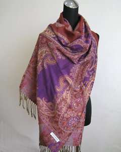 100% Pashmina foulard châle écharpe étole Cachemire p15  