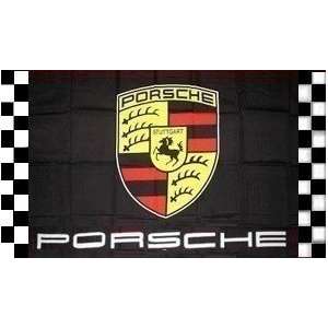  NEOPlex 3 x 5 Porsche Black Checkered Flag: Office 