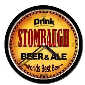  STOMBAUGH beer and ale cerveza wall clock: Everything Else