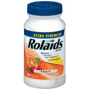  Rolaids Extra Strength Fruit, 100 Count: Health & Personal 