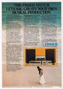 1978 Fisher Stereo Turntable Cassette Equalizer Ad  
