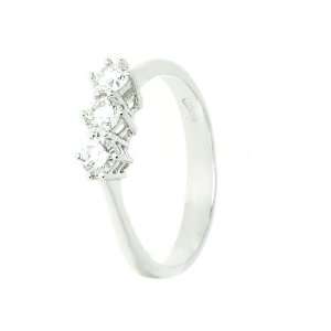  18Carati Trilogy ring 0.5 ct.   TR0005_C 9.5: Jewelry