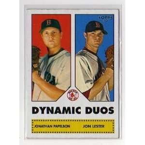 2006 Topps 52 2 Dynamic Duos Jon Papelbon   Jon Lester   Red Sox 