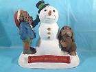 RARE Tom Clark Cairn Christmas 1998 Christmas Snowman w\Santa Gnome